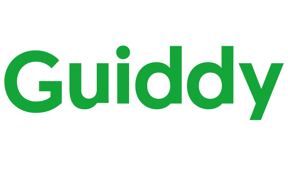 logo guiddy akademy blanc
