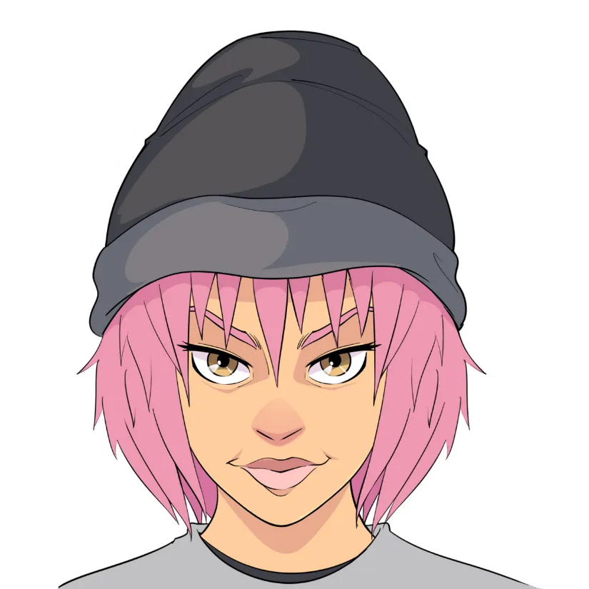 Héroine principale du manga de sentinelle by guiddy zoom face